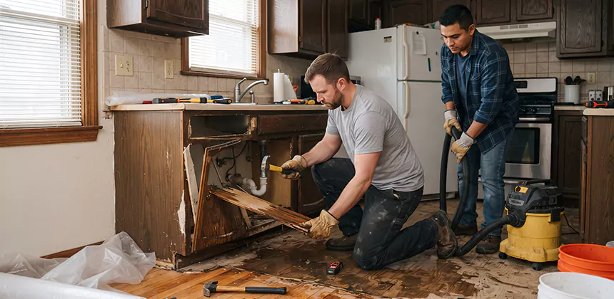 Repairing Water Damaged MDF Cabinets in San Bernardino